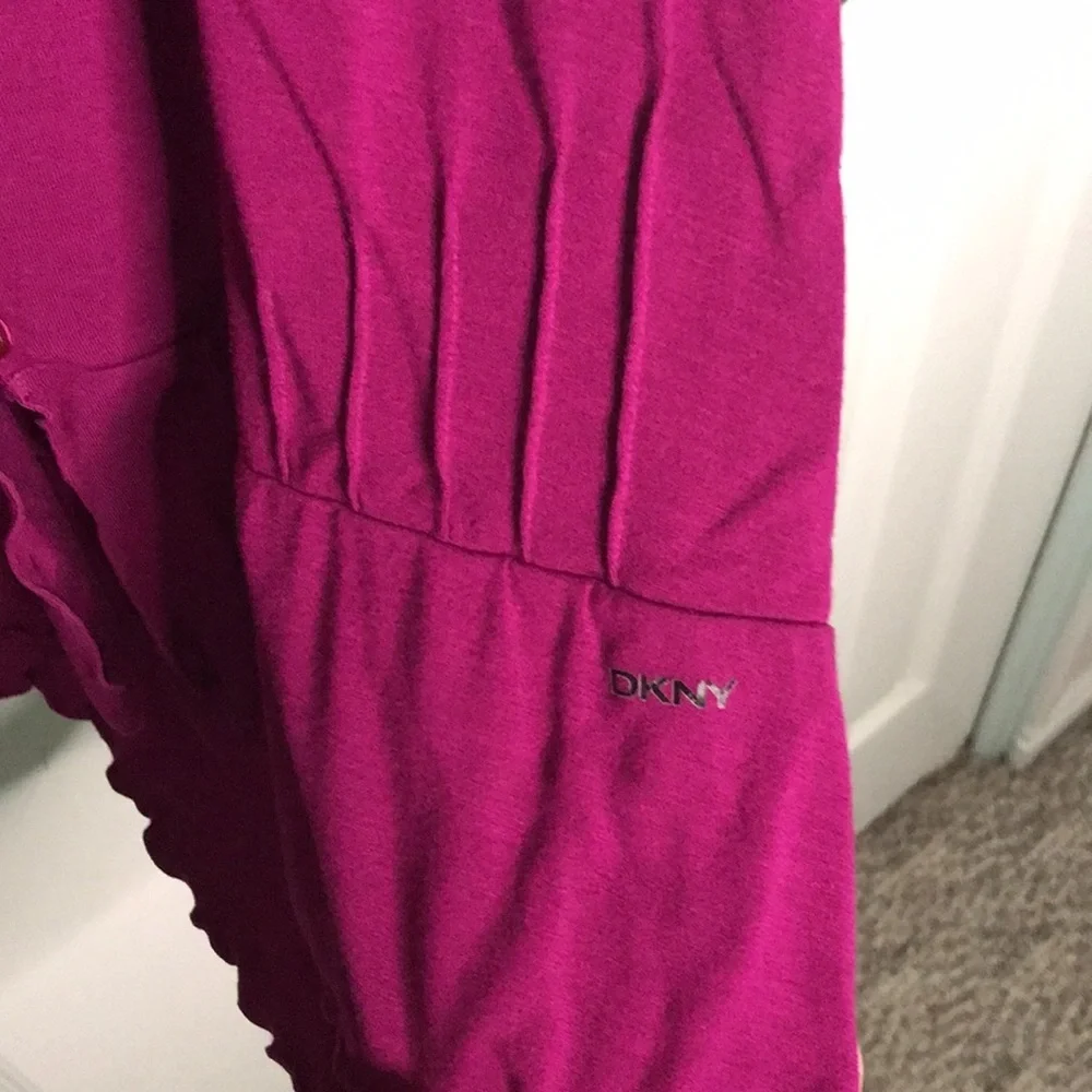 DKNY Button Up Pajama Top Sz L